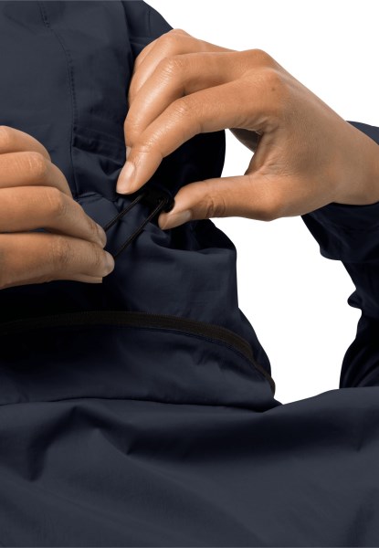 Nachtblauwe Merk Norden Port Jas Met Jack Wolfskin