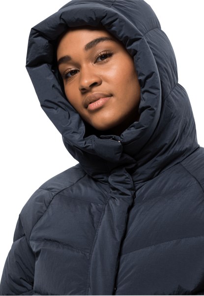 Marienplatz Jas Met Originele Jack Wolfskin Nachtblauw