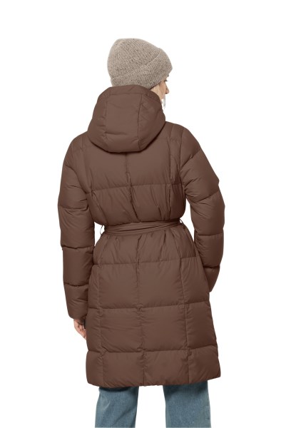 Jack Wolfskin Collectie Hazelnootbruine Frozen Lake Jas M