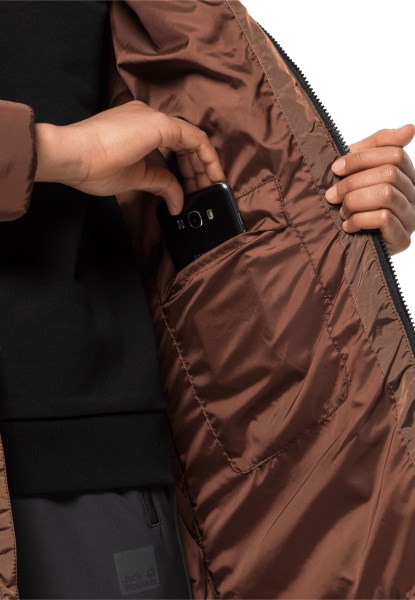 Jack Wolfskin Eisbach Jas Met Hazelnootbruine Collecties