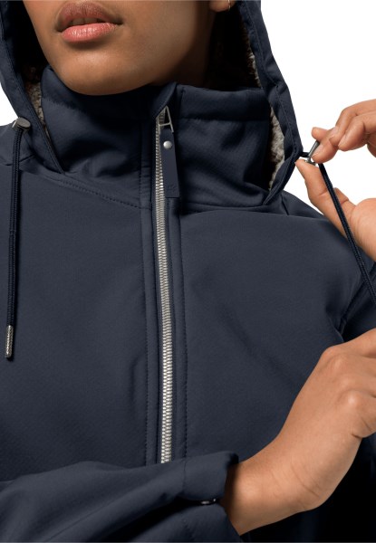 Windy Valley Jas Met Nieuwe Nachtblauwe Jack Wolfskin