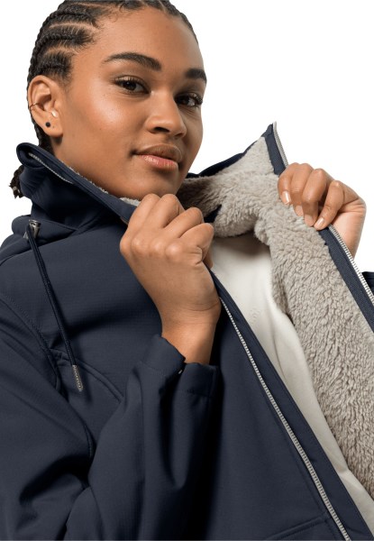 Windy Valley Jas Met Nieuwe Nachtblauwe Jack Wolfskin