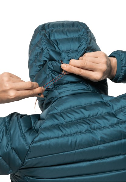 Blauwe Koraal Jack Wolfskin Passamani Dons Hoody W Origineel