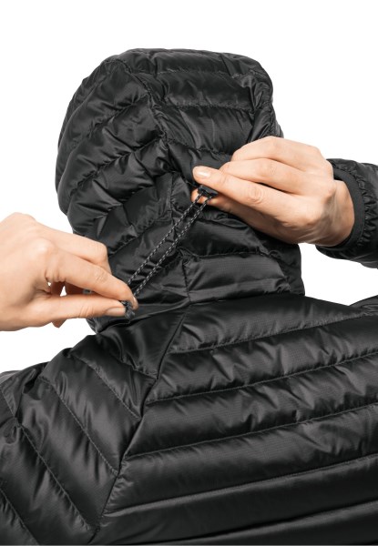 Zwarte New Jack Wolfskin Passamani Donzen Hoody W
