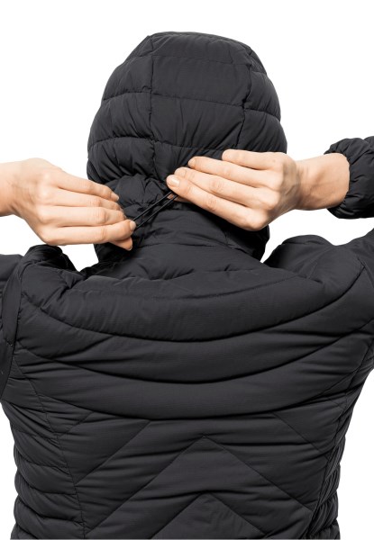 Zwarte Atletische Donsjas W Collecties Jack Wolfskin