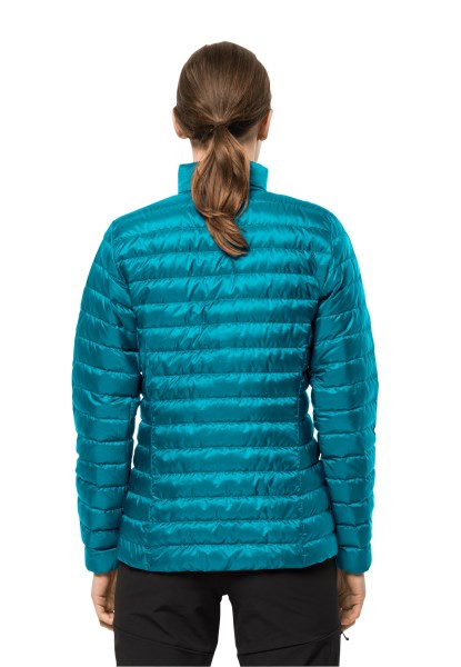 Zoetwaterblauw Jack Wolfskin New Pack & Go Donsjack W