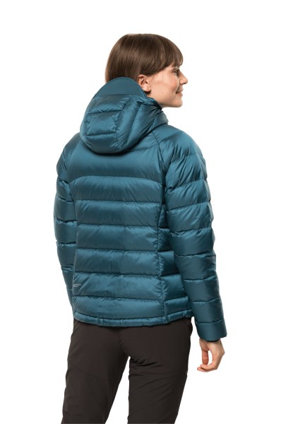 Nebelhorn Donzen Hoody Met Blauwe Koraal Jack Wolfskin-collecties