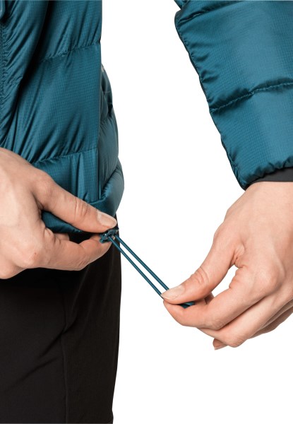 Nebelhorn Donzen Hoody Met Blauwe Koraal Jack Wolfskin-collecties