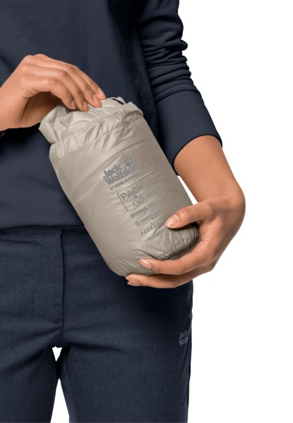Jwp Vest Met Originele Stoffige Grijze Jack Wolfskin