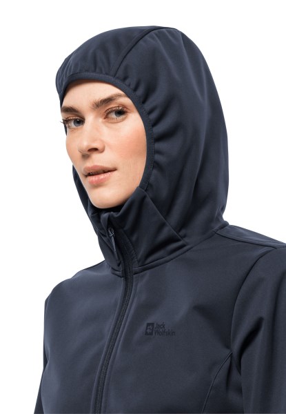 Windhain Hoody W Nachtblauw Origineel Jack Wolfskin