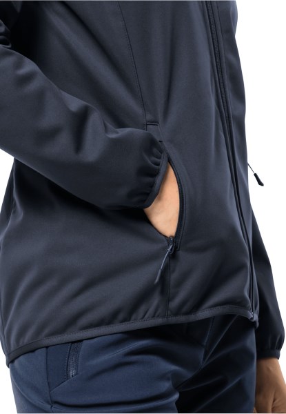 Windhain Hoody W Nachtblauw Origineel Jack Wolfskin