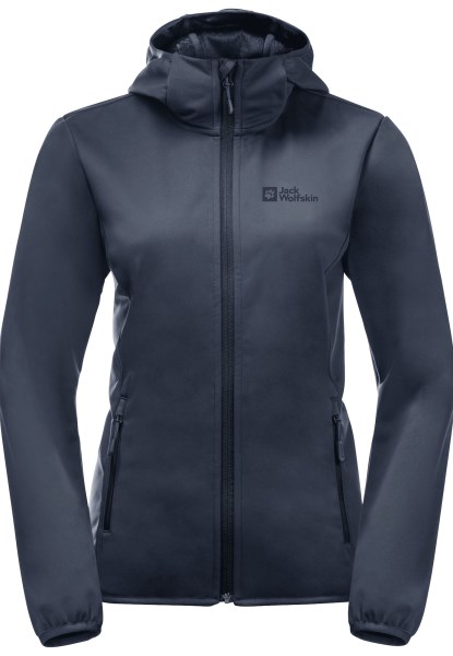 Windhain Hoody W Nachtblauw Origineel Jack Wolfskin