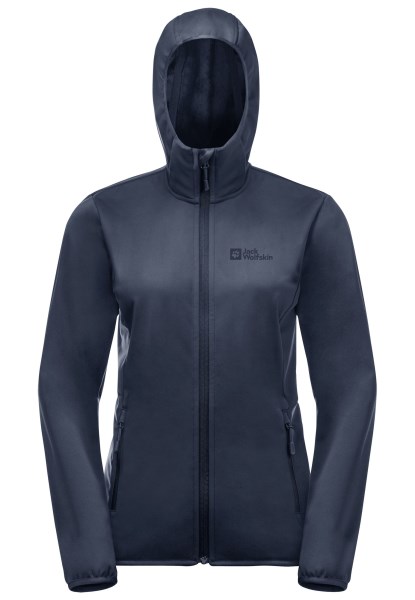 Windhain Hoody W Nachtblauw Origineel Jack Wolfskin