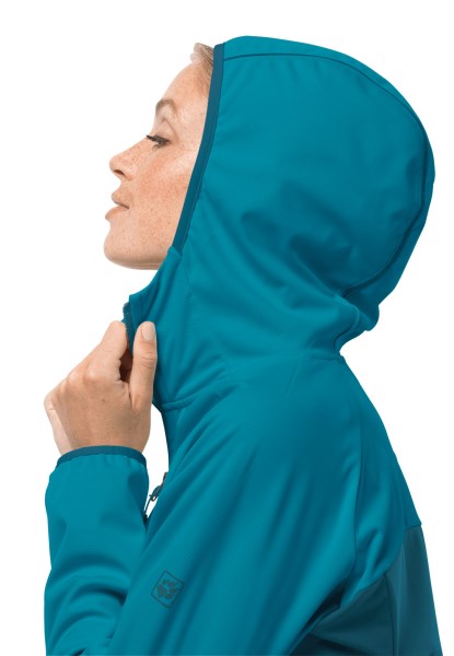 Jack Wolfskin Collectie Go Hike Softshell W Blue Coral