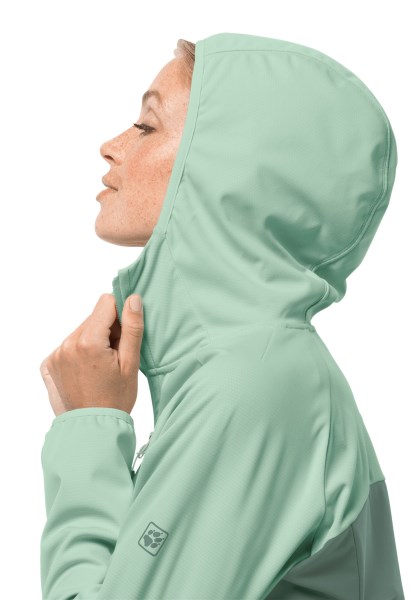 Hedge Green Jack Wolfskin Go Hike Softshell Met Merken