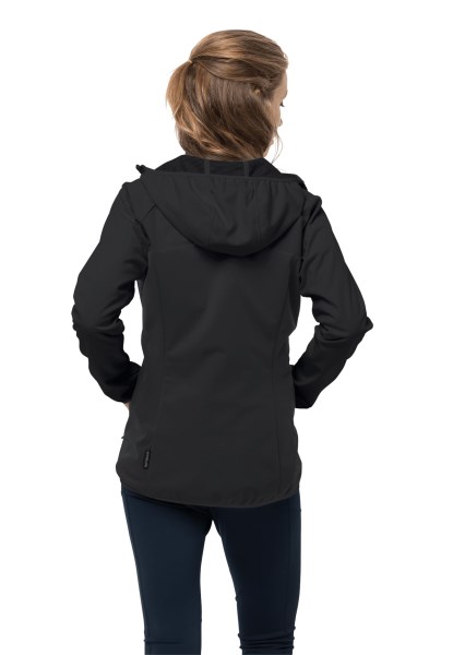 Zwarte Go Hike Softshell Met Nieuwe Jack Wolfskin