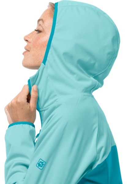 Donker Aqua Jack Wolfskin Original Go Hike Softshell W