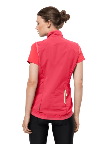 Tulp Rood Jack Wolfskin Tourer Softshell Vest W Hot