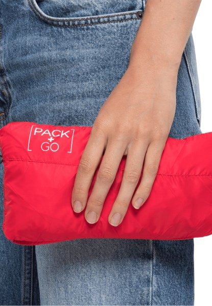 Collecties Pack & Go Windshell W Jack Wolfskin Tulp Rood