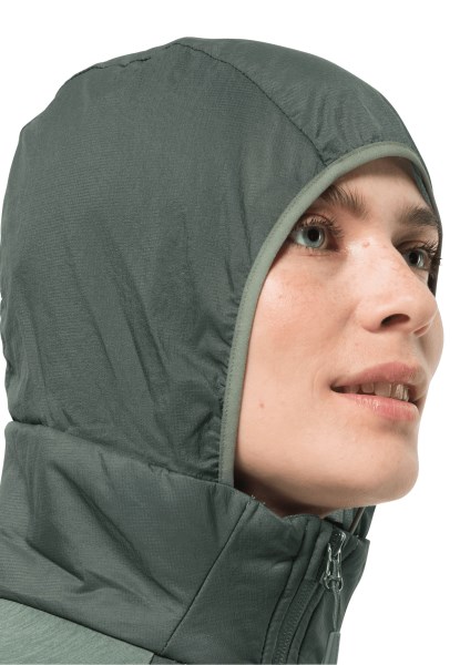 Jack Wolfskin Merken Hedge Green Tasman Hybride Vest W