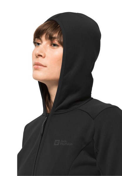 Baiselberg Hooded Fz W Jack Wolfskin Zwart Nieuw
