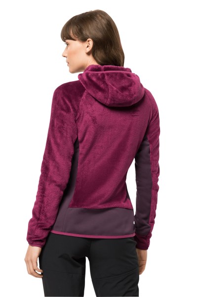 Jack Wolfskin Wild Berry Merk Rotwand Hooded Fz W