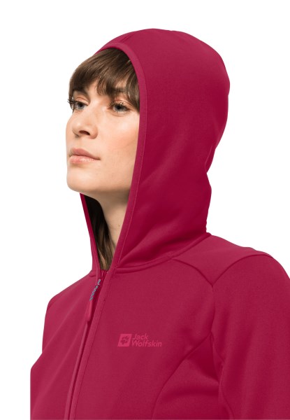 Jack Wolfskin Baiselberg Hooded Fz W Cranberry Best