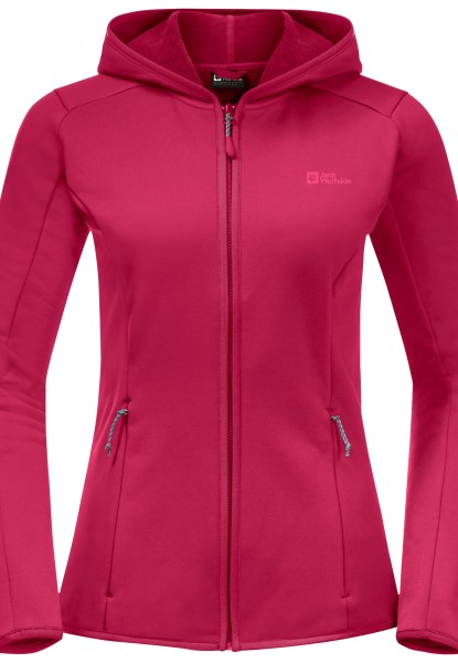 Jack Wolfskin Baiselberg Hooded Fz W Cranberry Best