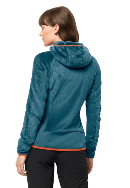 Beste Jack Wolfskin Rotwand Hooded Fz W Blauw Koraal