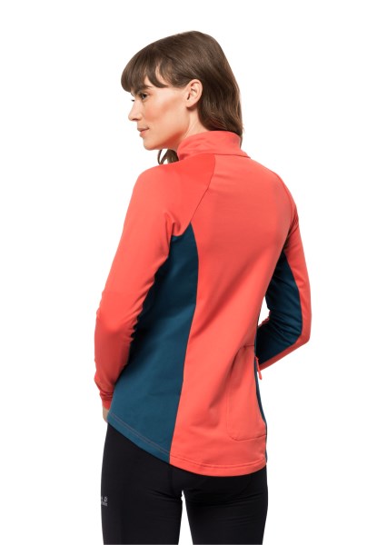 Hot Coral Origins Jack Wolfskin Morobbia Fz W
