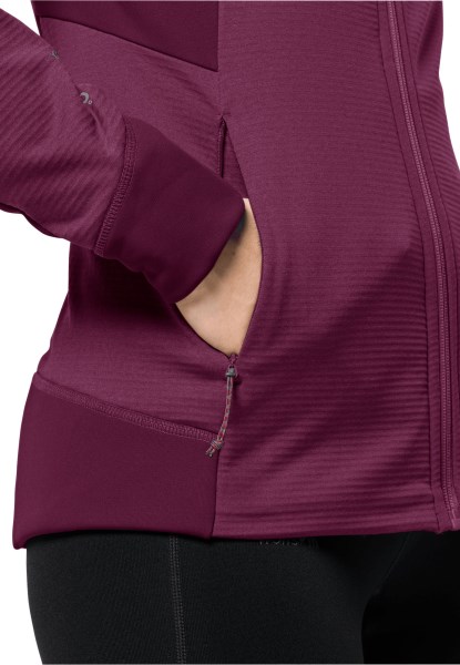 Hydro Grid Fleece Van Het Merk Wild Berry Met Jack Wolfskin