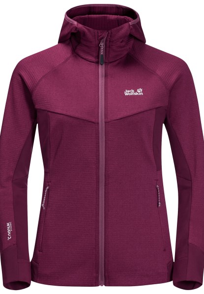 Hydro Grid Fleece Van Het Merk Wild Berry Met Jack Wolfskin