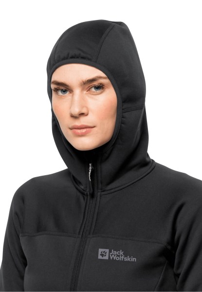 Collecties Zwarte Hirschberg Hooded Fz W Jack Wolfskin