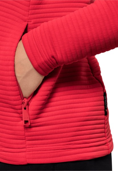 Jack Wolfskin Tulp Rood Modesto Damesjack Met Capuchon