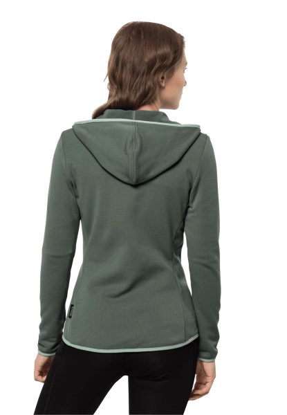 Jack Wolfskin Collections Turbulentie Fleece W Hedge Groen