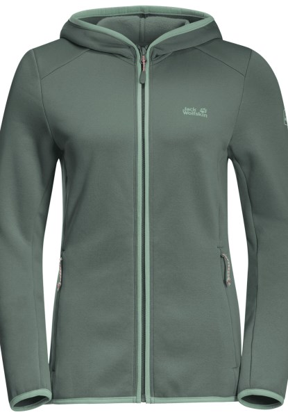 Jack Wolfskin Collections Turbulentie Fleece W Hedge Groen