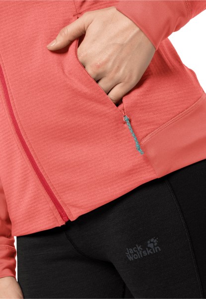 Desert Rose Hot Jack Wolfskin Hydro Grid Fleece W