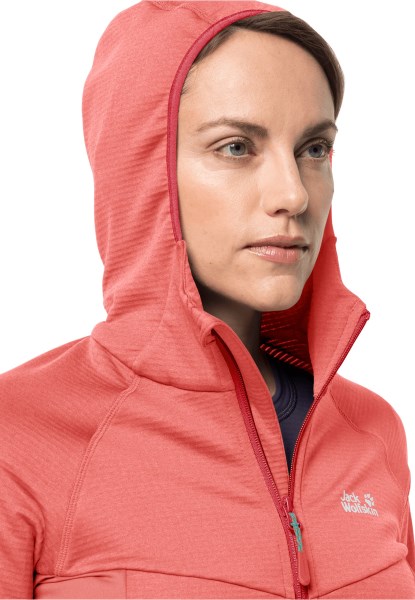 Desert Rose Hot Jack Wolfskin Hydro Grid Fleece W