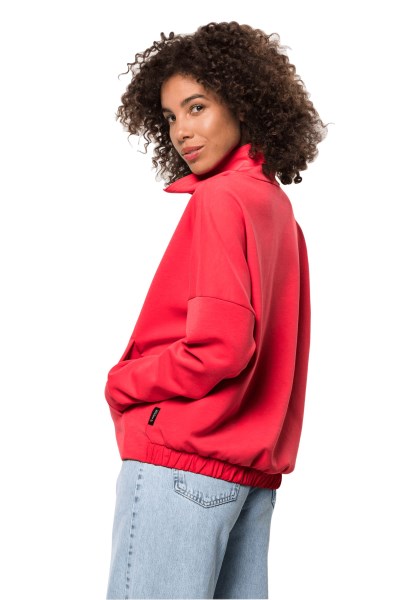 Tulp Rood Jack Wolfskin New Haven Halfzip W Fashion