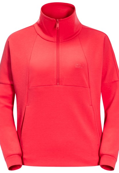Tulp Rood Jack Wolfskin New Haven Halfzip W Fashion