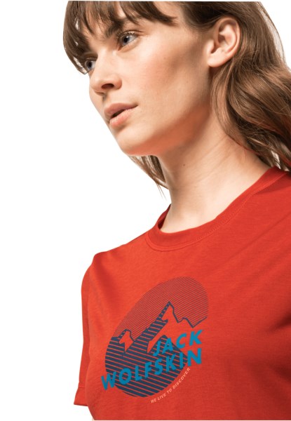 Wandelen S/s Afbeelding T W Grenadine Oorsprong Jack Wolfskin