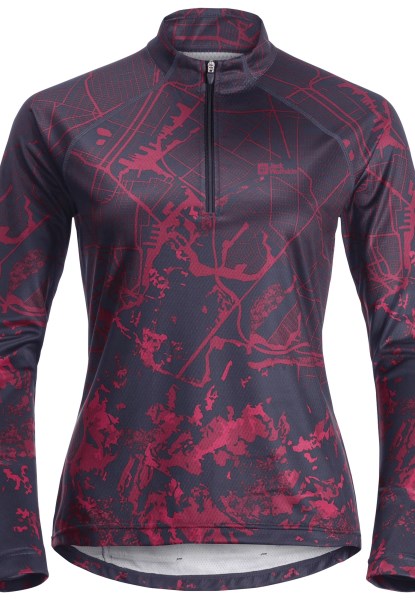 Best Morobbia L/s Bedrukt Met Jack Wolfskin Grafiet Overal