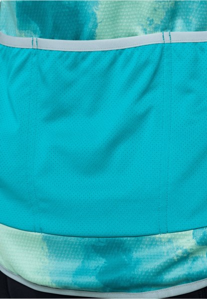 Origin Jack Wolfskin Tourer Halfzip Print T W Dark Aqua Allover