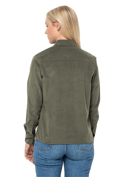 Hot Nature Shirt W Jack Wolfskin Stoffige Olijf