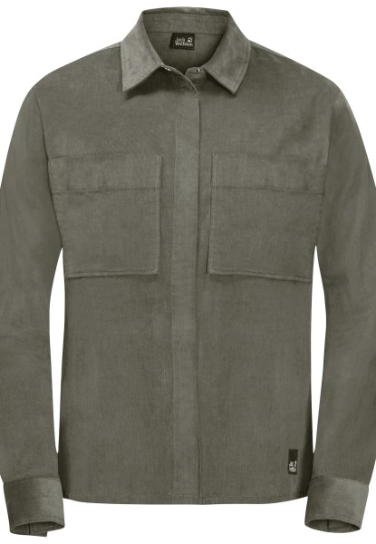 Hot Nature Shirt W Jack Wolfskin Stoffige Olijf