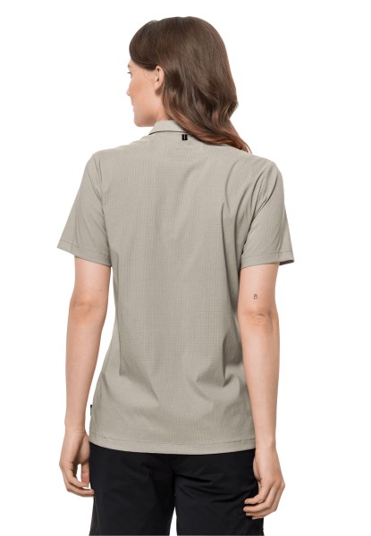 Fashion Pack & Go Shirt Met Stoffige Grijze Jack Wolfskin