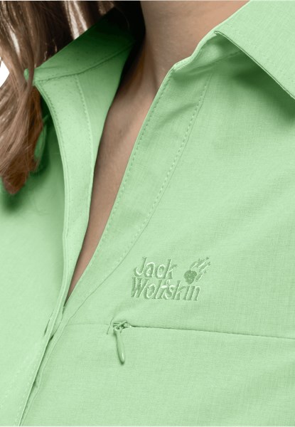 Collections Jack Wolfskin Peak Shirt W Melkachtig Groen