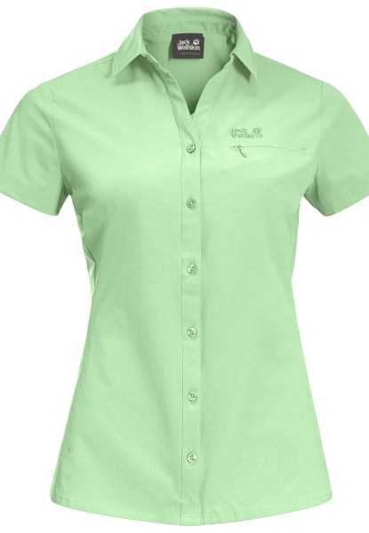 Collections Jack Wolfskin Peak Shirt W Melkachtig Groen