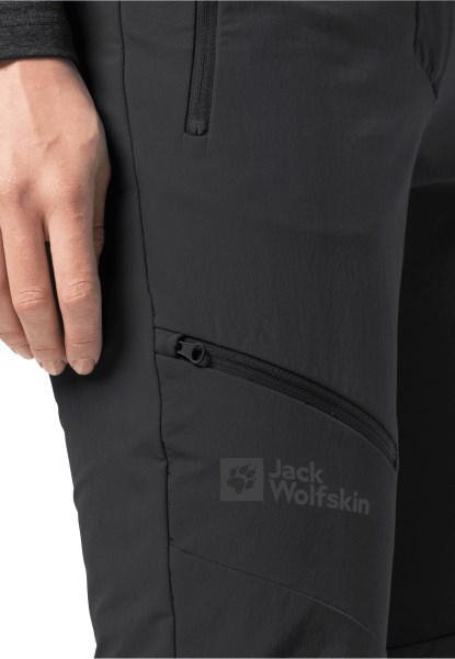 Collectie Holdsteig Broek W Jack Wolfskin Zwart