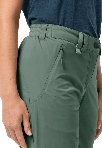 Activeer Lichte Broek Dames Hedge Green Collectie Jack Wolfskin